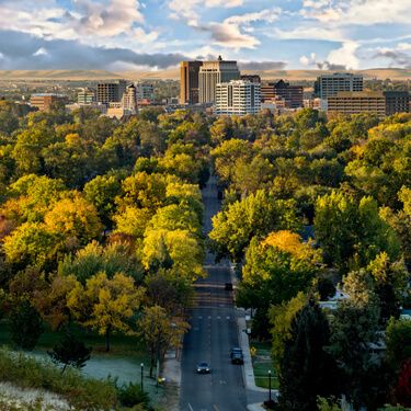 Freight Shipping from Texas to Idaho - Idaho Falls skyline