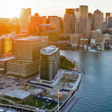 Freight Shipping from Texas to Massachusetts - Cityscape by the water