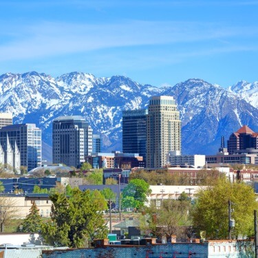 Freight Shipping from Utah to Alabama - View of Salt Lake City