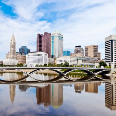 Freight Shipping from Utah to Ohio - View of Columbus, Ohio