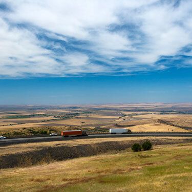 Freight Shipping from Idaho to California - Truckload Freight traveling on Highway