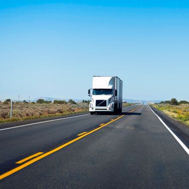 freight shipping from Iowa to Texas - truck on highway