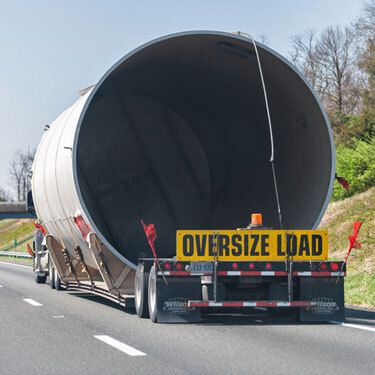 freight shipping from Iowa to Virginia - oversize load on highway