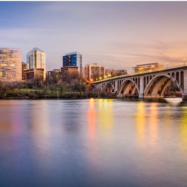 Freight Shipping from Washington DC to Virginia - View of Arlington financial district skyline