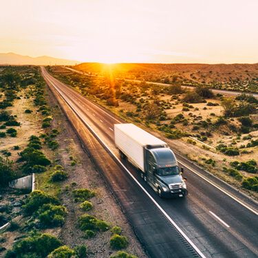 Shipping Freight from Maine to Texas - Semi truckload on highway