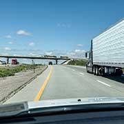 Shipping freight from Wyoming to California - Dashboard view