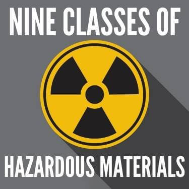 Nine Classes of Hazardous Materials