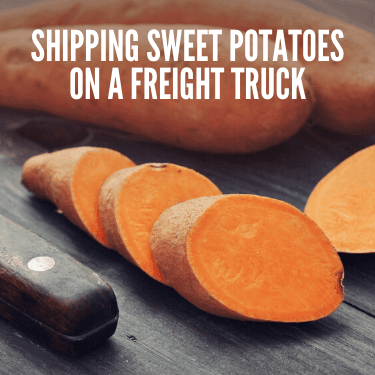 Shipping Sweet Potatoes on a Freight Truck