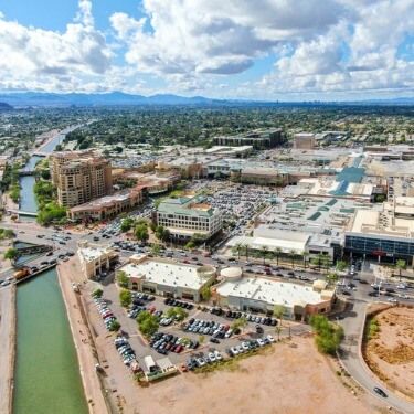 Freight Shipping from Arizona to California - Aerial View of Scottsdale. Arizona