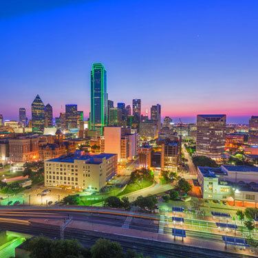 Freight Shipping from California to Texas - Aerial view of Texas