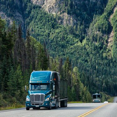 Freight Shipping From Ohio - Freight Semi Truck traveling on highway