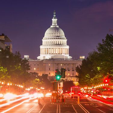 Freight Shipping from Washington DC to California - View of US Capitol building