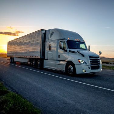 freight truck load on highway