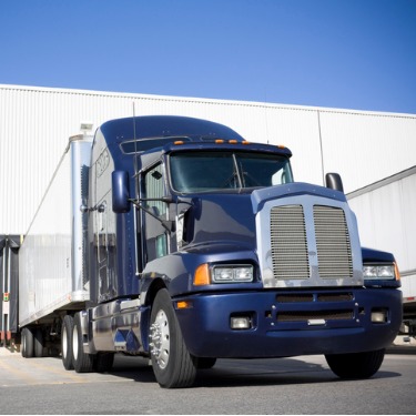 Freight Shipping from Washington D.C. - Semi Truck at Loading Dock