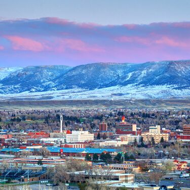 Shipping Freight from Wyoming to Florida - Casper city skyline