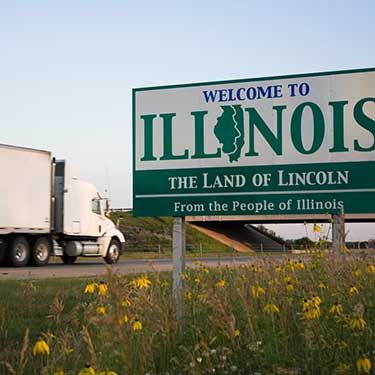 Freight Shipping from Illinois - Freight Traveling on Highway