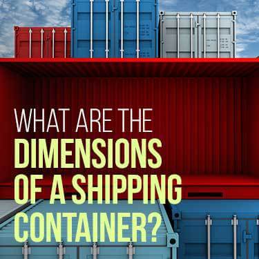 Red, blue and white shipping containers