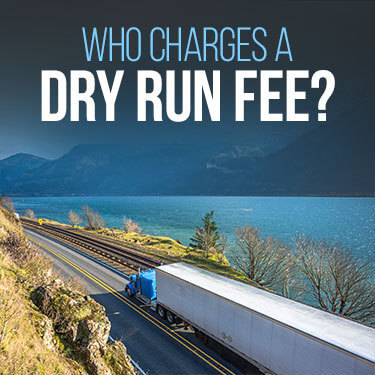 Who charges a dry run fee?