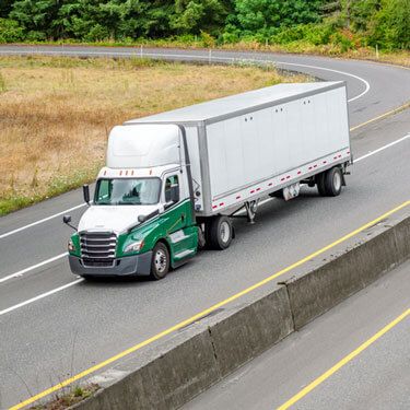 Freight Shipping from Georgia to Florida - Green and white truck